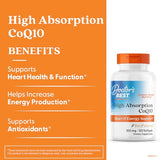 Doctor's Best CoQ10 etiquette-bouteille: emballage clair pour connaître les informations.