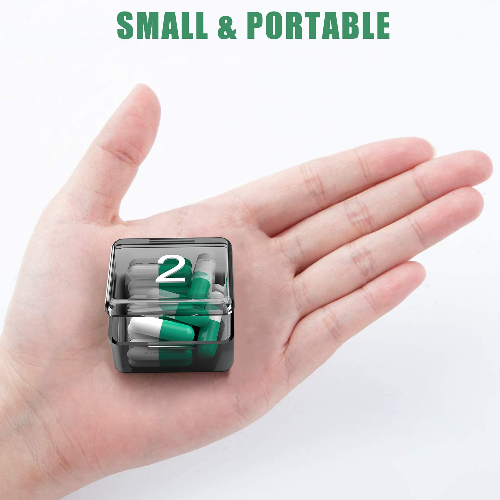 DOHIMGIO portable voyage pilules, pratique à emporter