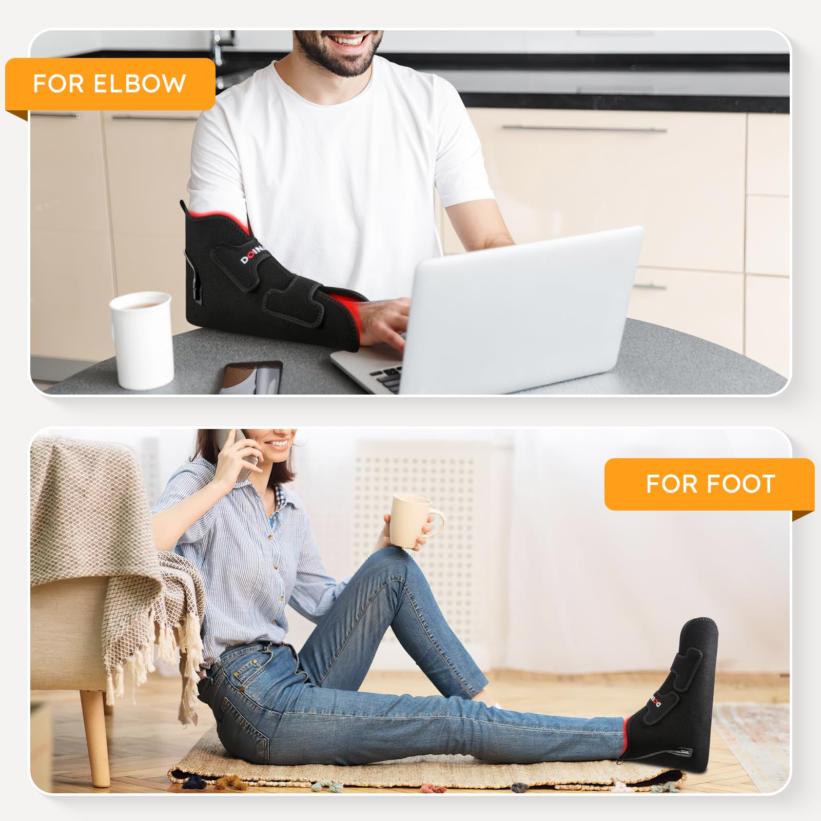 Doinart: chauffe-pieds durable pour chaleur apaisante à domicile.