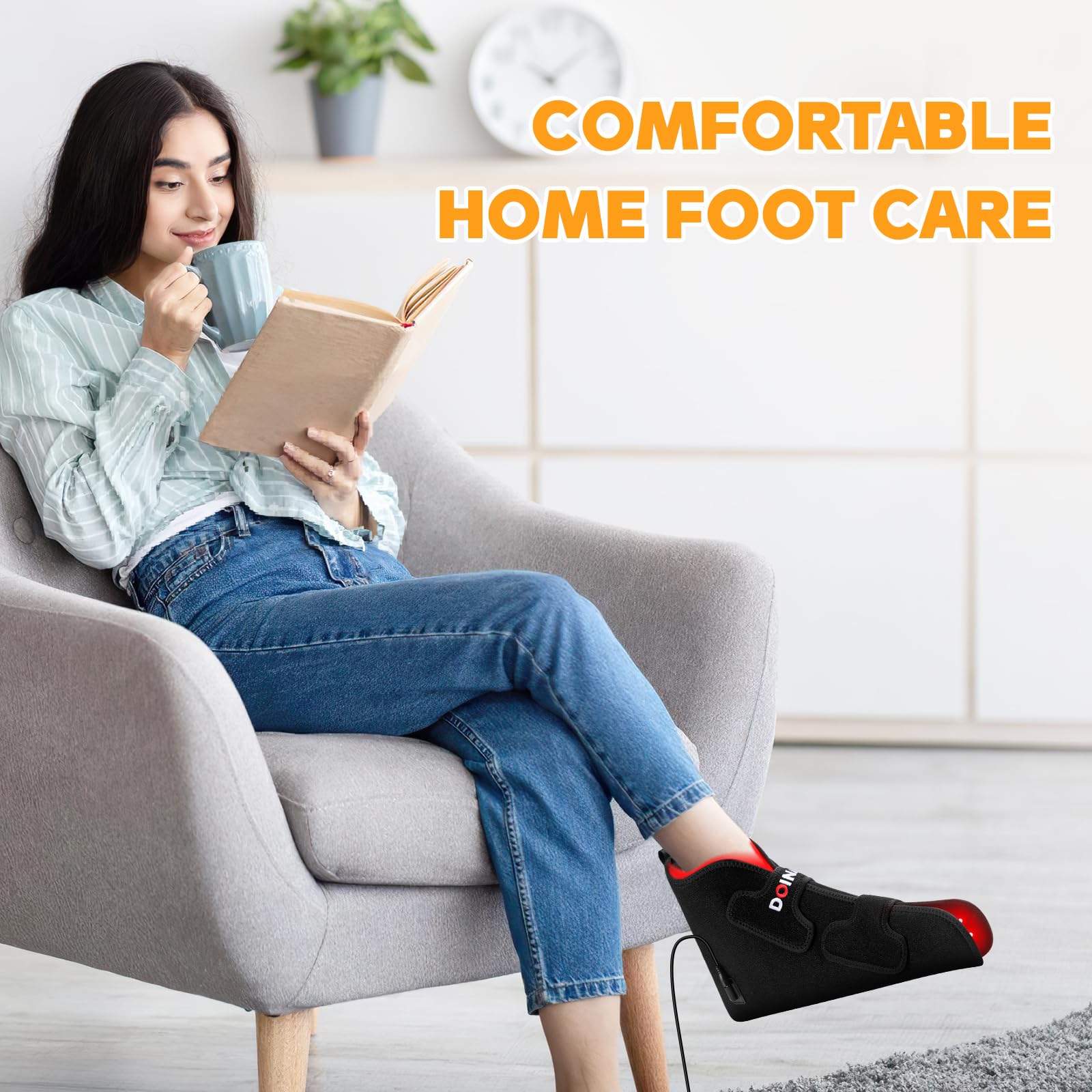 Doinart: design portable pour thérapie pieds à tout moment.