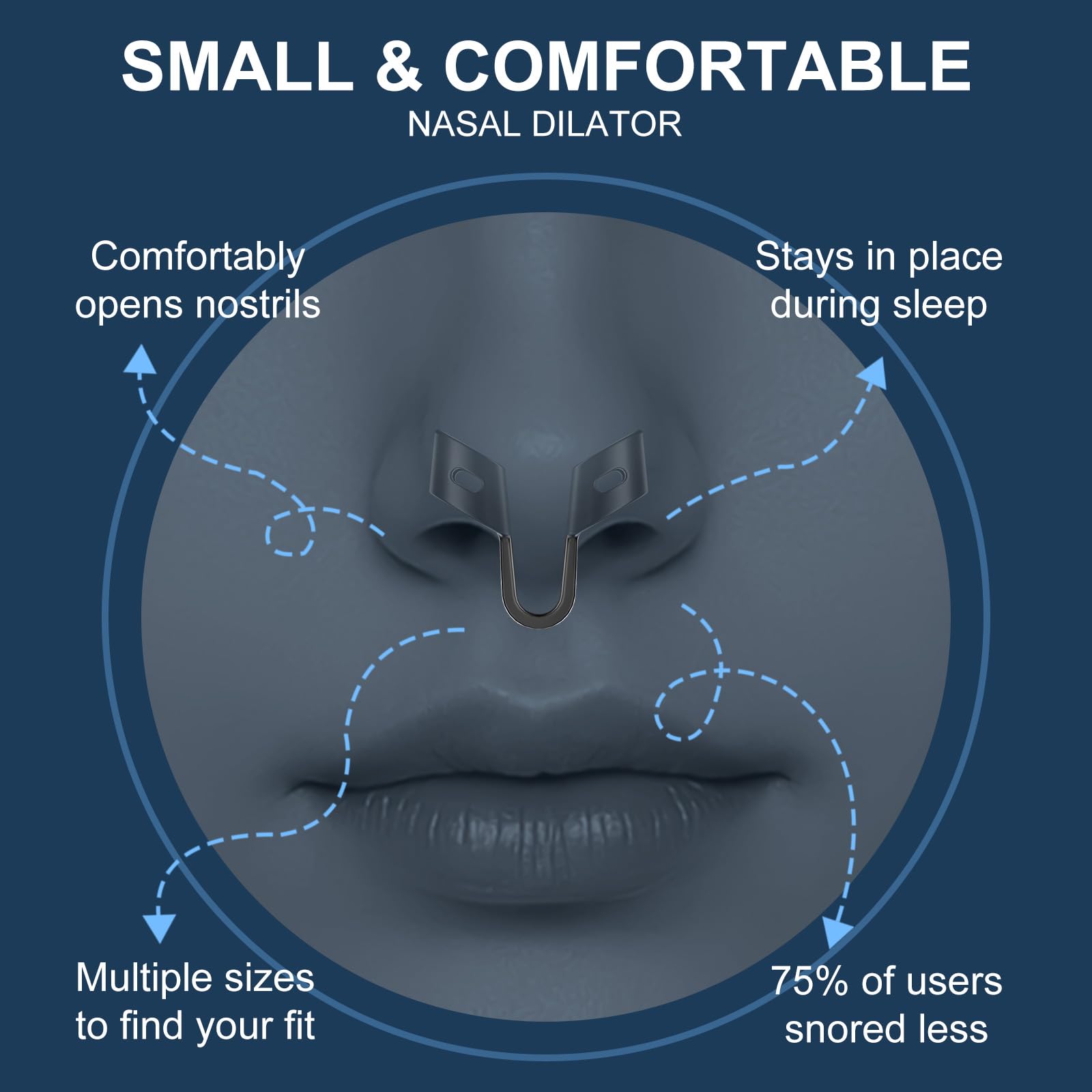 Domyle étui-rangement pour dilatateur nasal, pratique en voyage