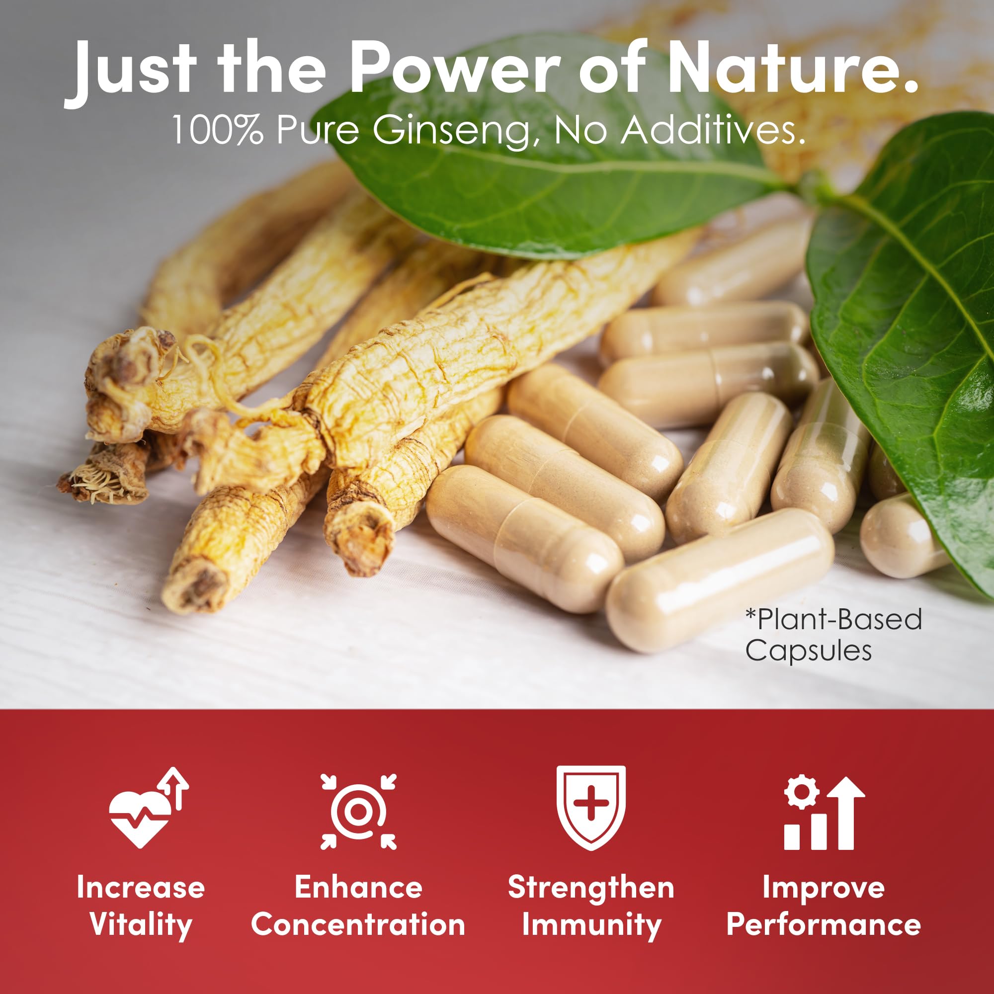 Dongjieum Ginseng Rouge Coreen: capsules ouvertes montrant le contenu.