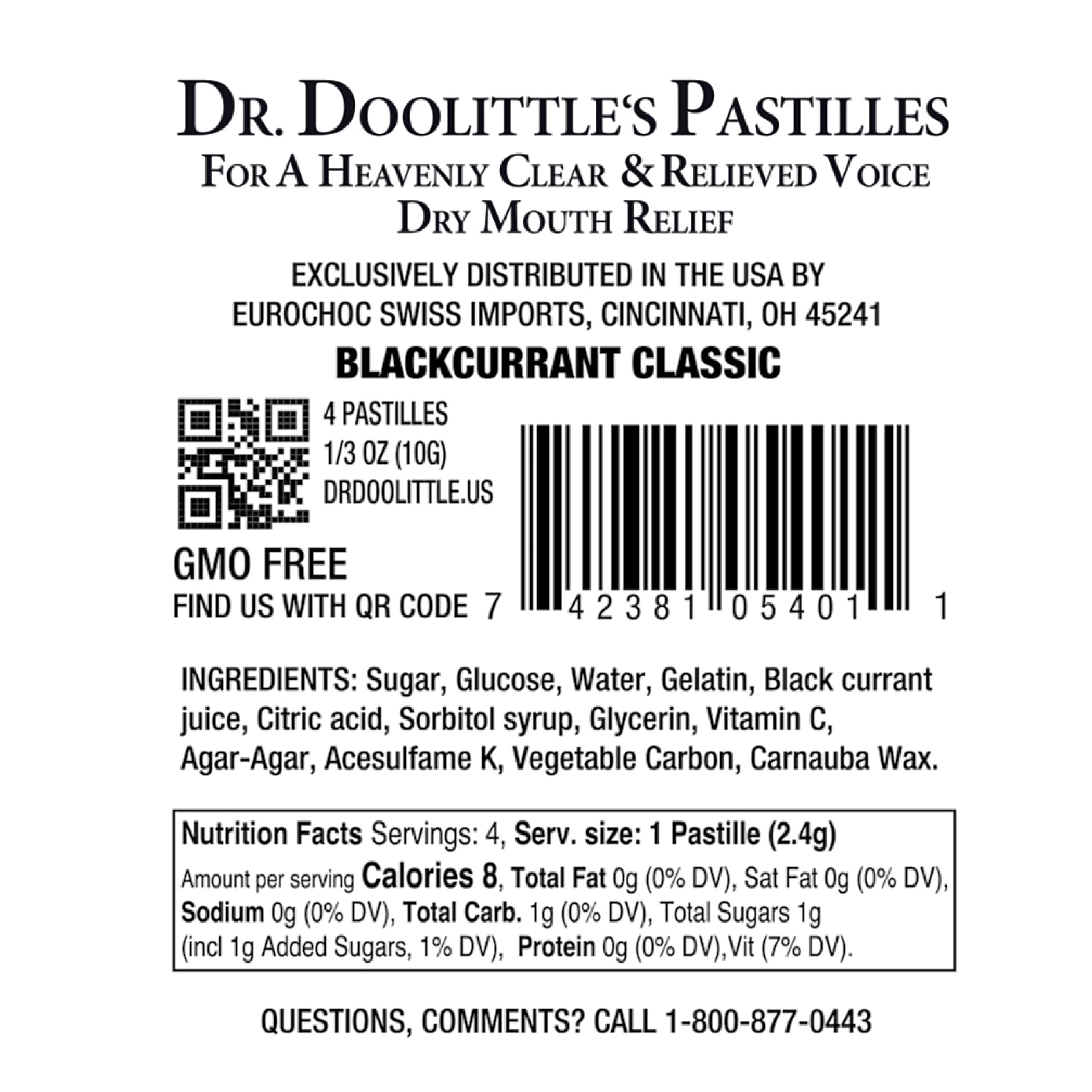 Texture molle et fruitée des pastilles DOOLITTLE pour une utilisation rapide.