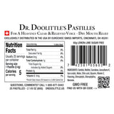 DOOLITTLE pastilles citron-lime, arôme frais et vitamine C, utiles pour revitaliser l'haleine.