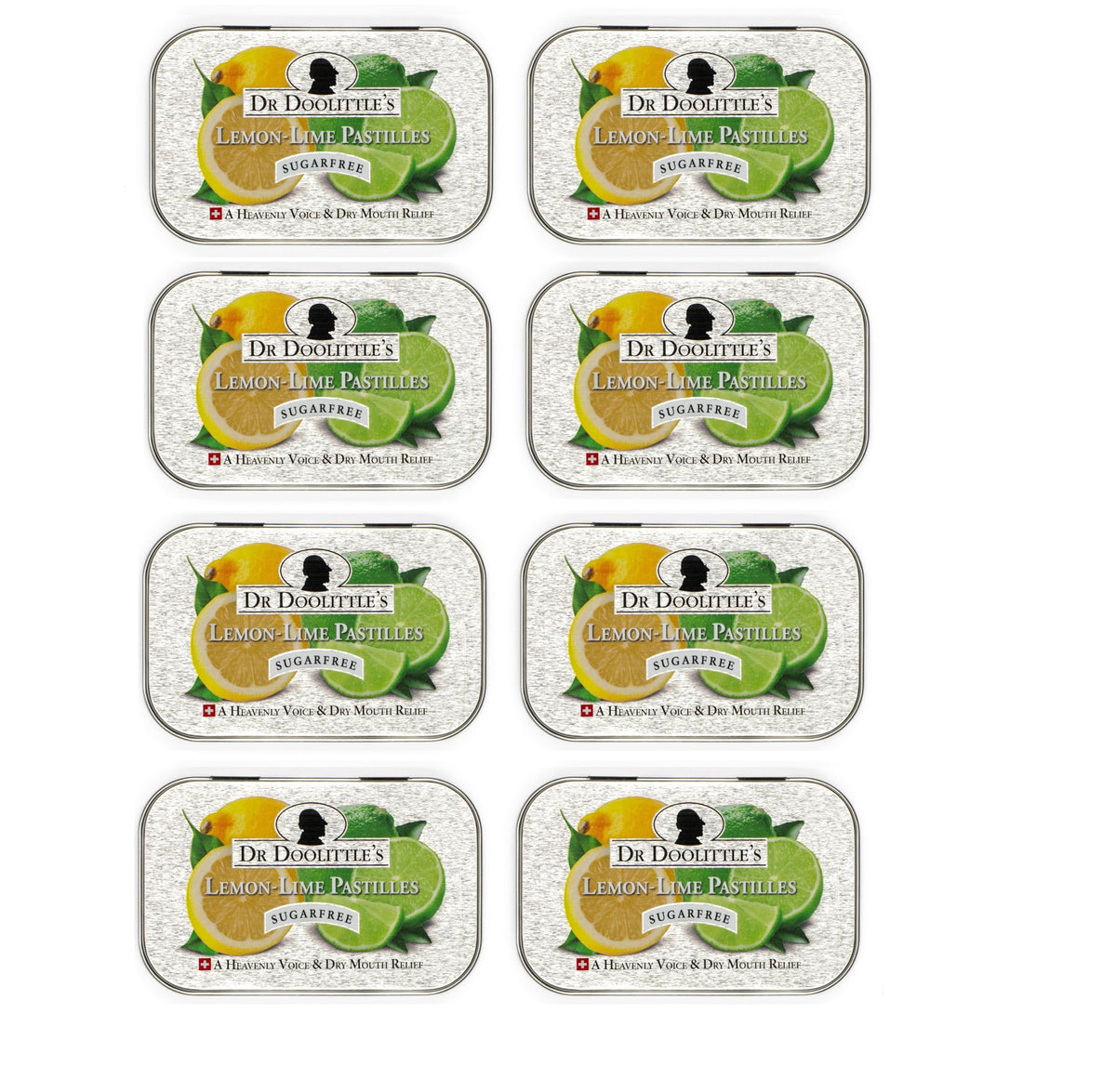 DOOLITTLE pastilles fruit citron-lime, boîte métallique pratique; hydratent et rafraîchissent la gorge.