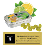 DOOLITTLE pastilles sans sucre-fruit, arômes naturels; maintien d'une haleine fraîche.