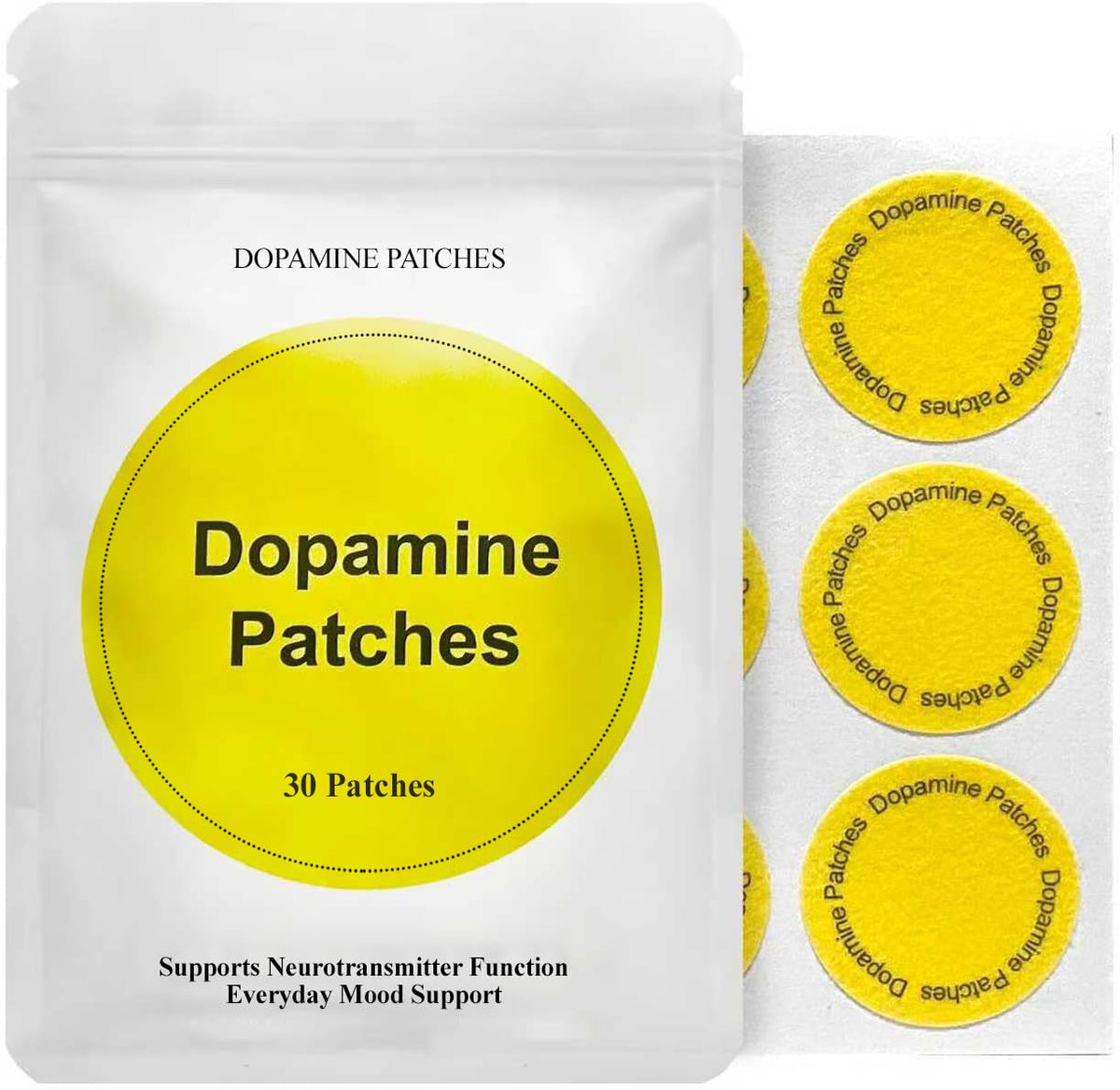 Dopamine Patches: application sur peau, soutien bien-être tout au long de la journée.