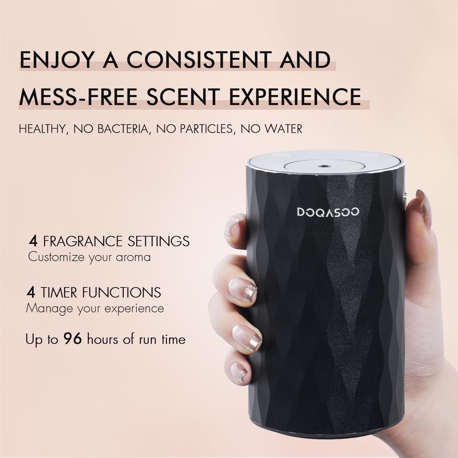 DOQASOO diffuseur Type-C portable – alimentation pratique en déplacement.
