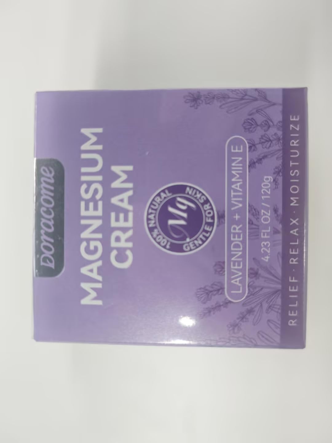 Doracome Crème Magnésium Sans Parfum — utilisation nocturne discrète et efficace.