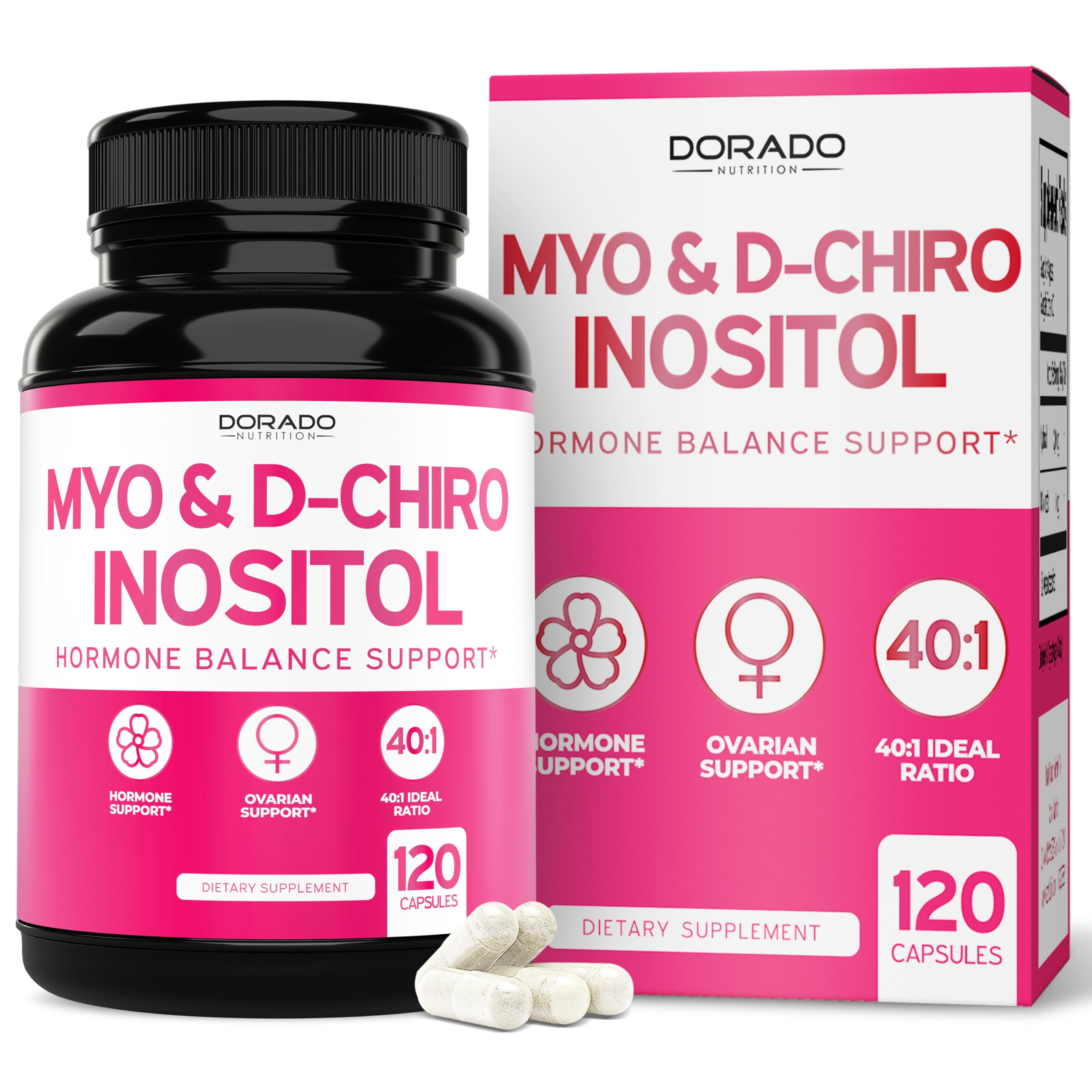 DORADO NUTRITION Myo-Inositol: bouteille prête à intégrer la routine quotidienne.