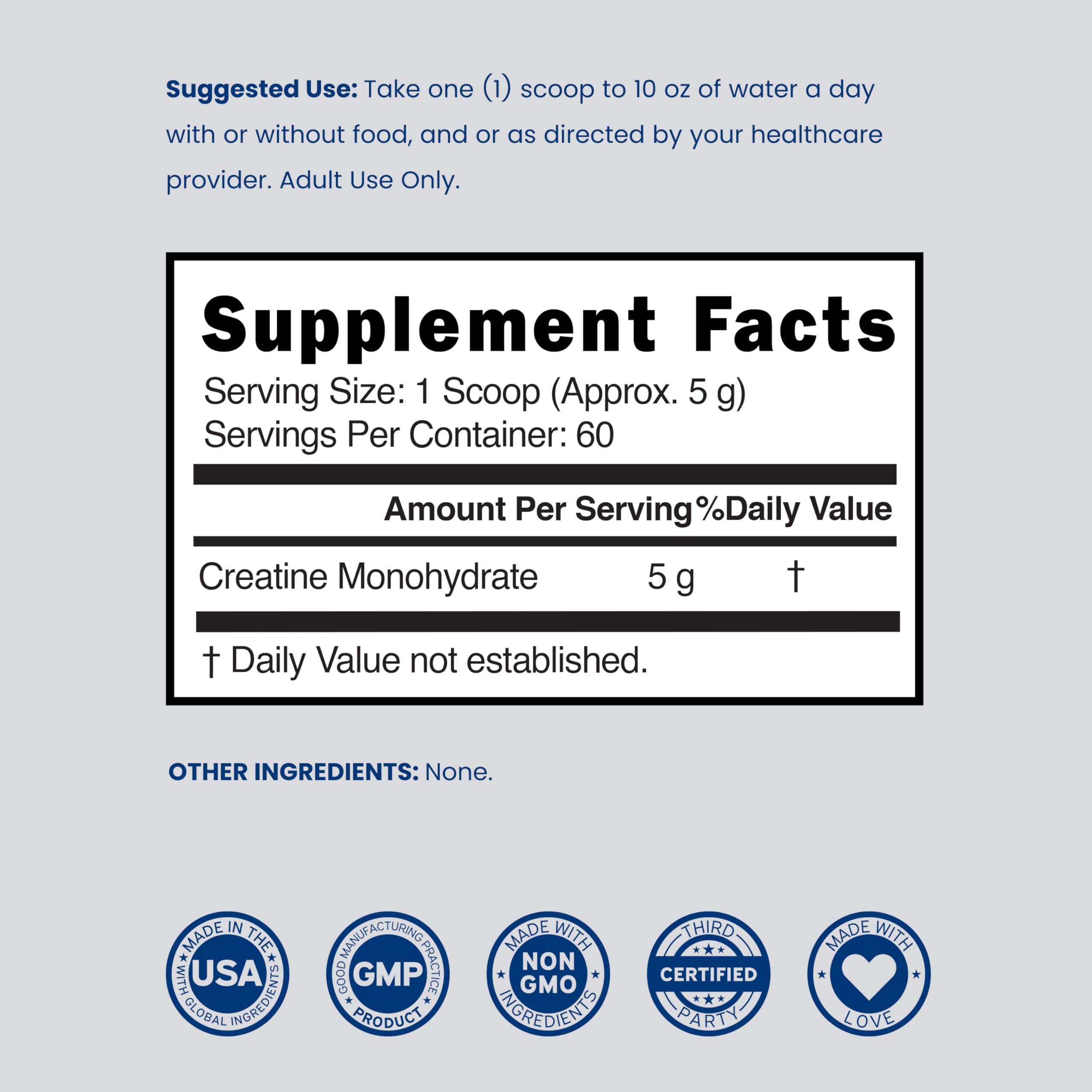 Dorado Nutrition Créatine Monohydrate 5 g — se dilue facilement dans l’eau ou une boisson.