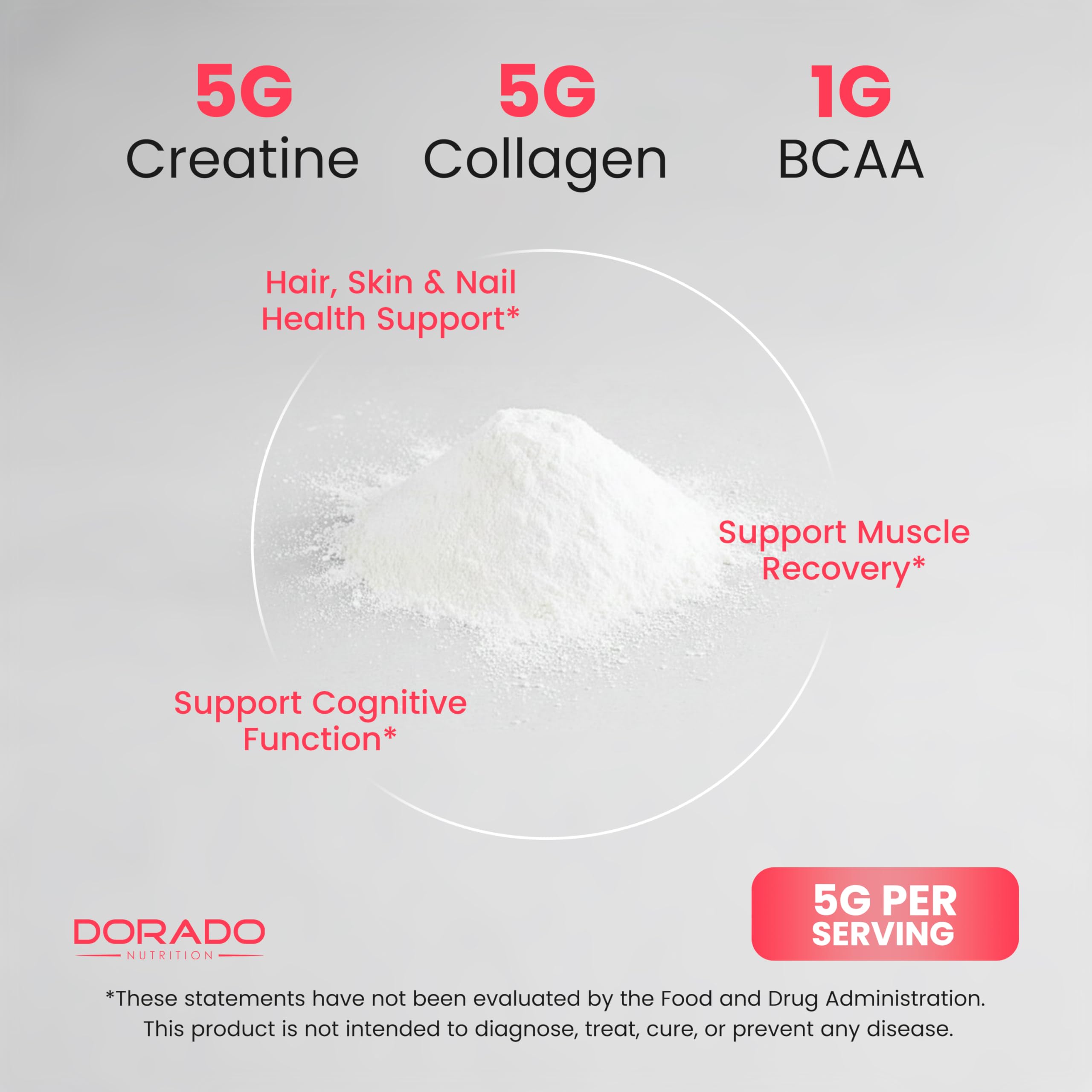 DORADO NUTRITION Emballage Creatine Femmes – présentation claire du produit.