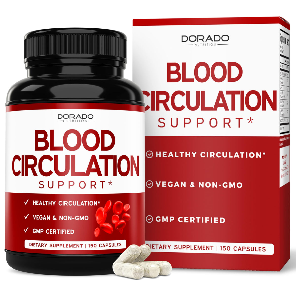 Dorado Nutrition – bouteille flux sanguin avec Diosmin, soutien potentiel des veines.