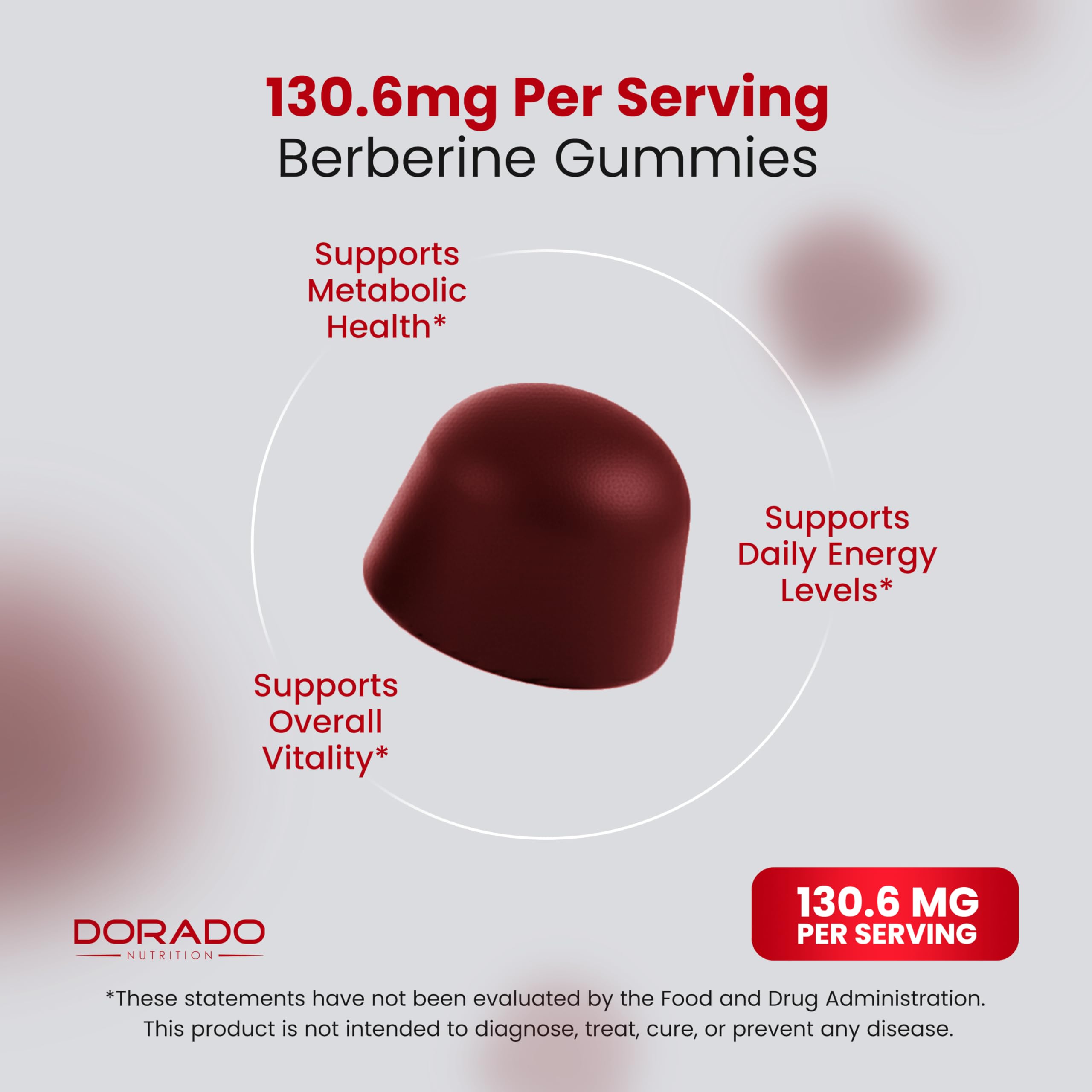 Gommes Berberine Dorado Nutrition, contrôles en laboratoire pour pureté
