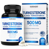 Dorado Nutrition Turkesterone — bouteille, soutien potentiel à la masse musculaire et à l'endurance.
