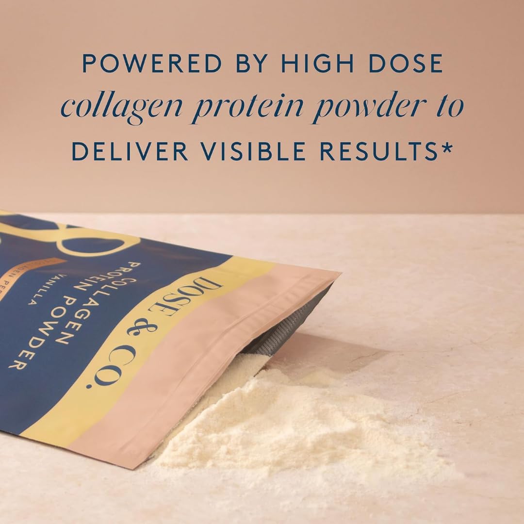DOSE & CO Collagène Vanille – formulation propre et biodisponible, sans OGM ni gluten.