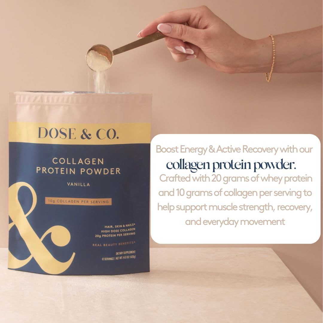 DOSE & CO Collagène Vanille – mélange rapide dans eau ou café.