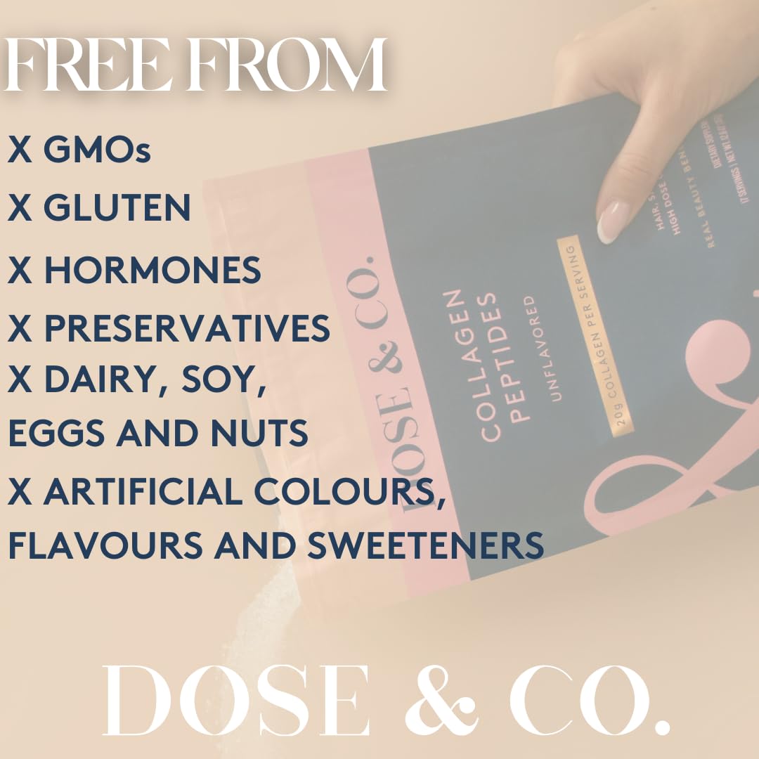 DOSE & CO Emballage pratique de 9,6 oz pour collagène.