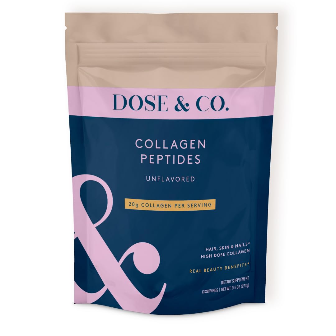 DOSE & CO Poudre collagène naturelle pour peau hydratée.