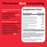 Dose + Remedy Recovery: composants quercétine visibles, soutien antioxydant potentiel.