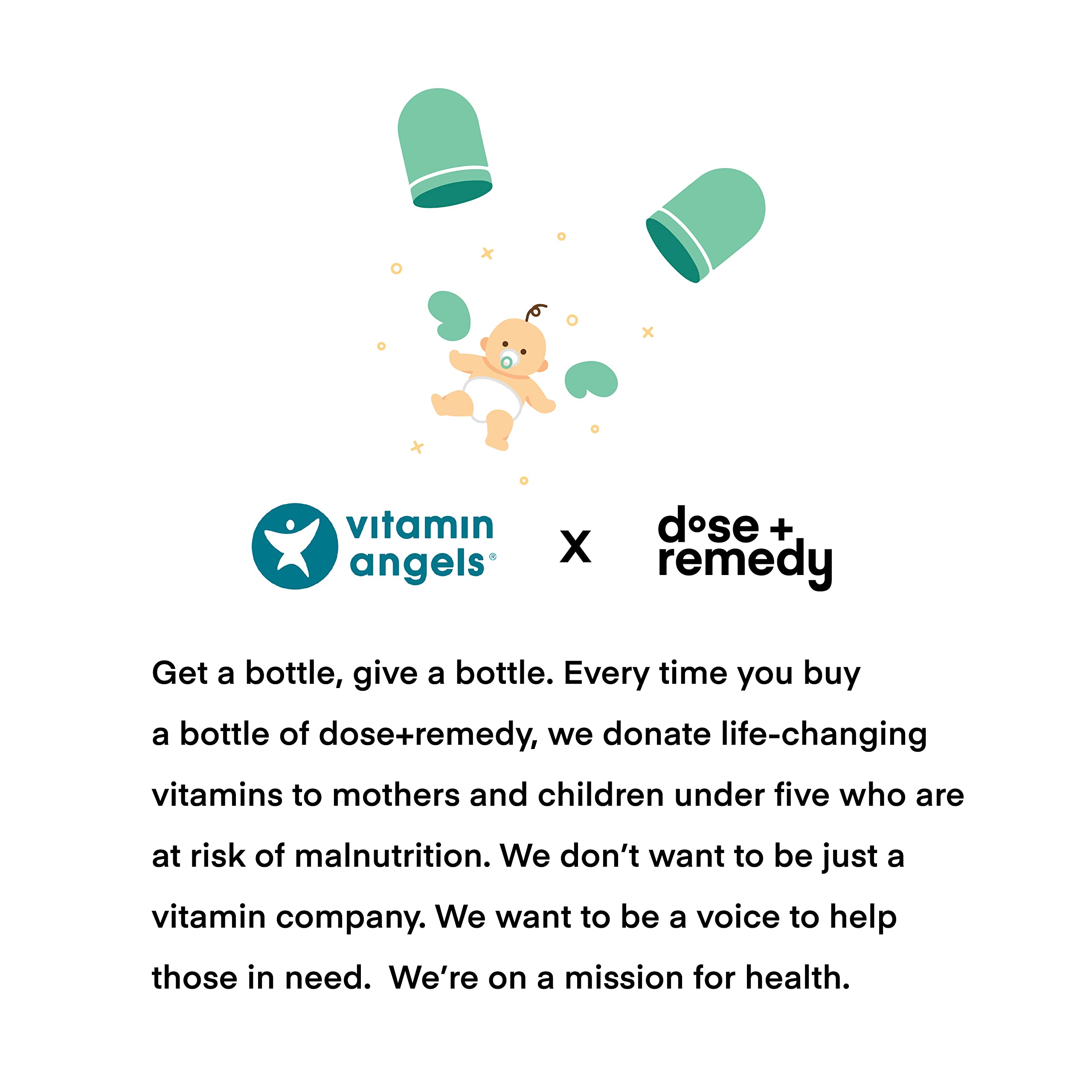 Dose + Remedy Recovery: emballage clair, présentation du dosage facile à suivre.