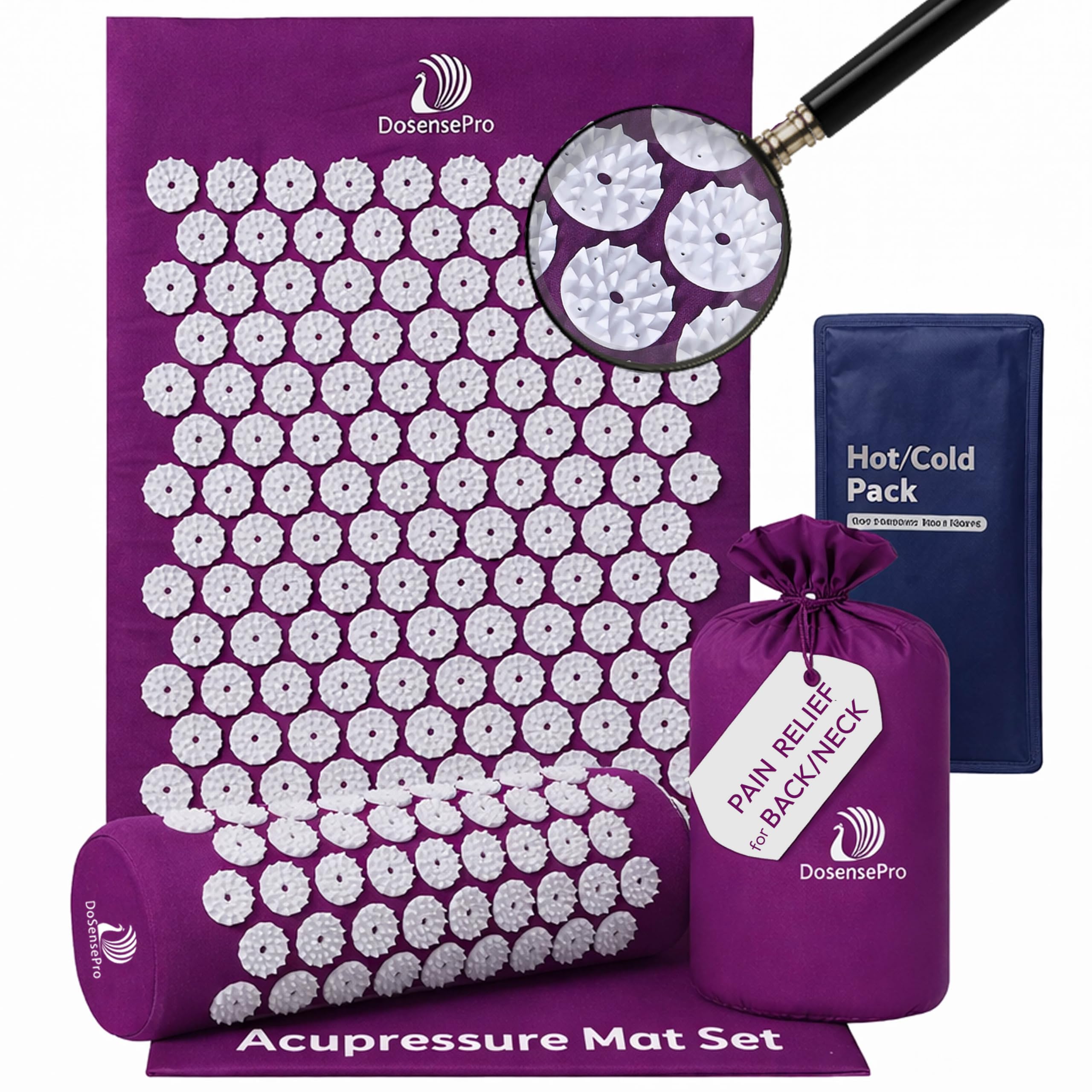 DoSensePro tapis d'acupression extra-long pour dos et sommeil