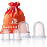 DoSensePro ventouses silicone XL en action sur le dos pour récupération musculaire.
