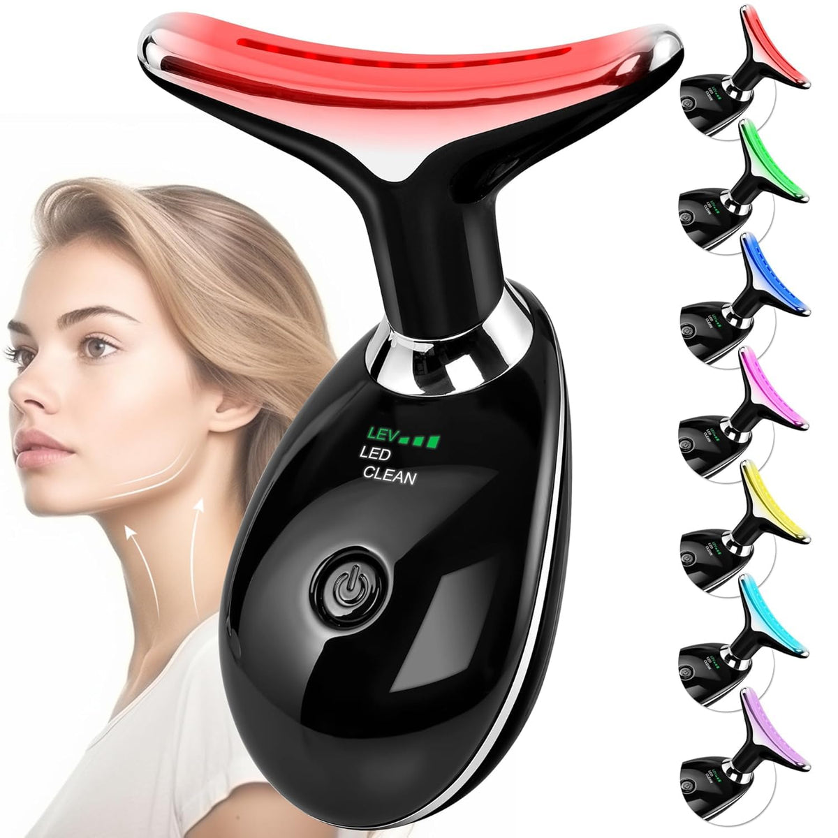 Doset massage facial arc-tete : design ergonomique pour masser et lisser la peau.