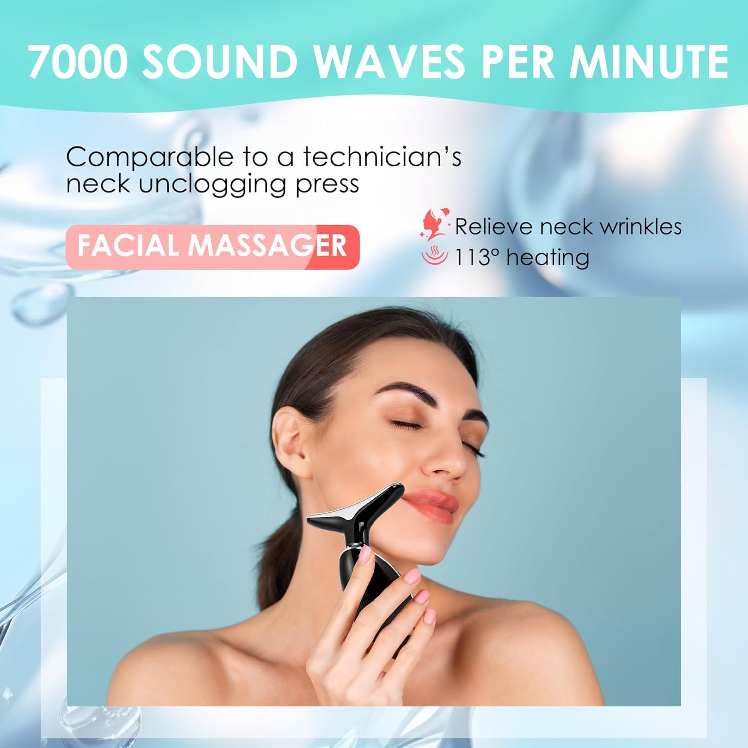 Doset massage facial kit-accessoires : câble de connexion universel et manuel inclus pour démarrer.