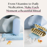 Rangement sûr du Dosey Compact pour pilules et vitamines.