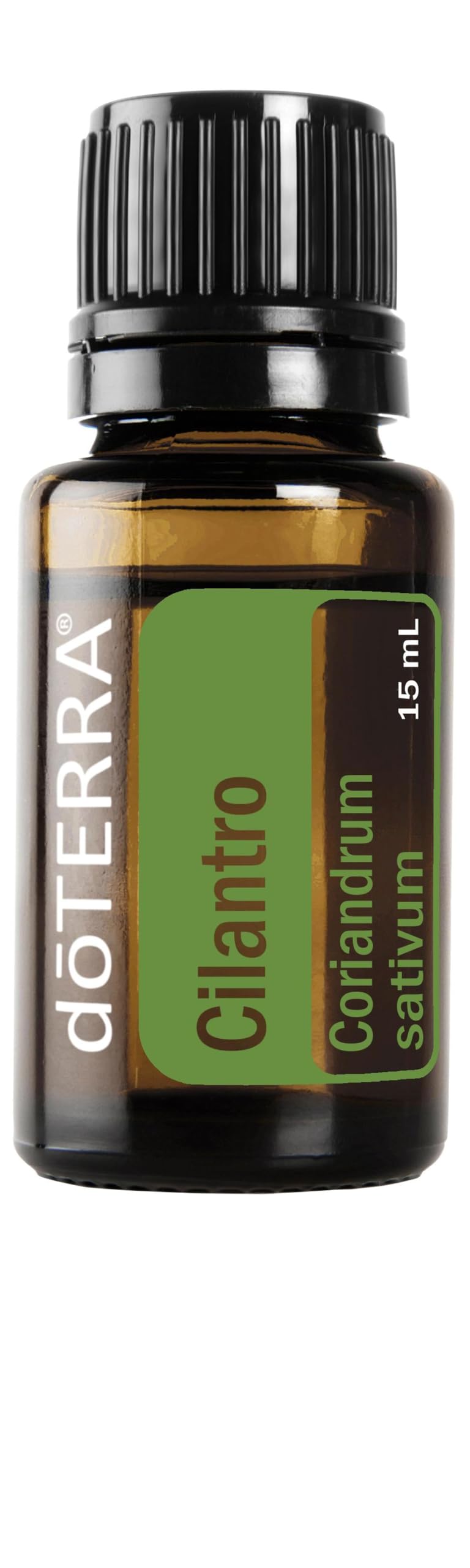 DoTERRA huile coriandre en bouteille, arôme frais idéal pour cuisiner
