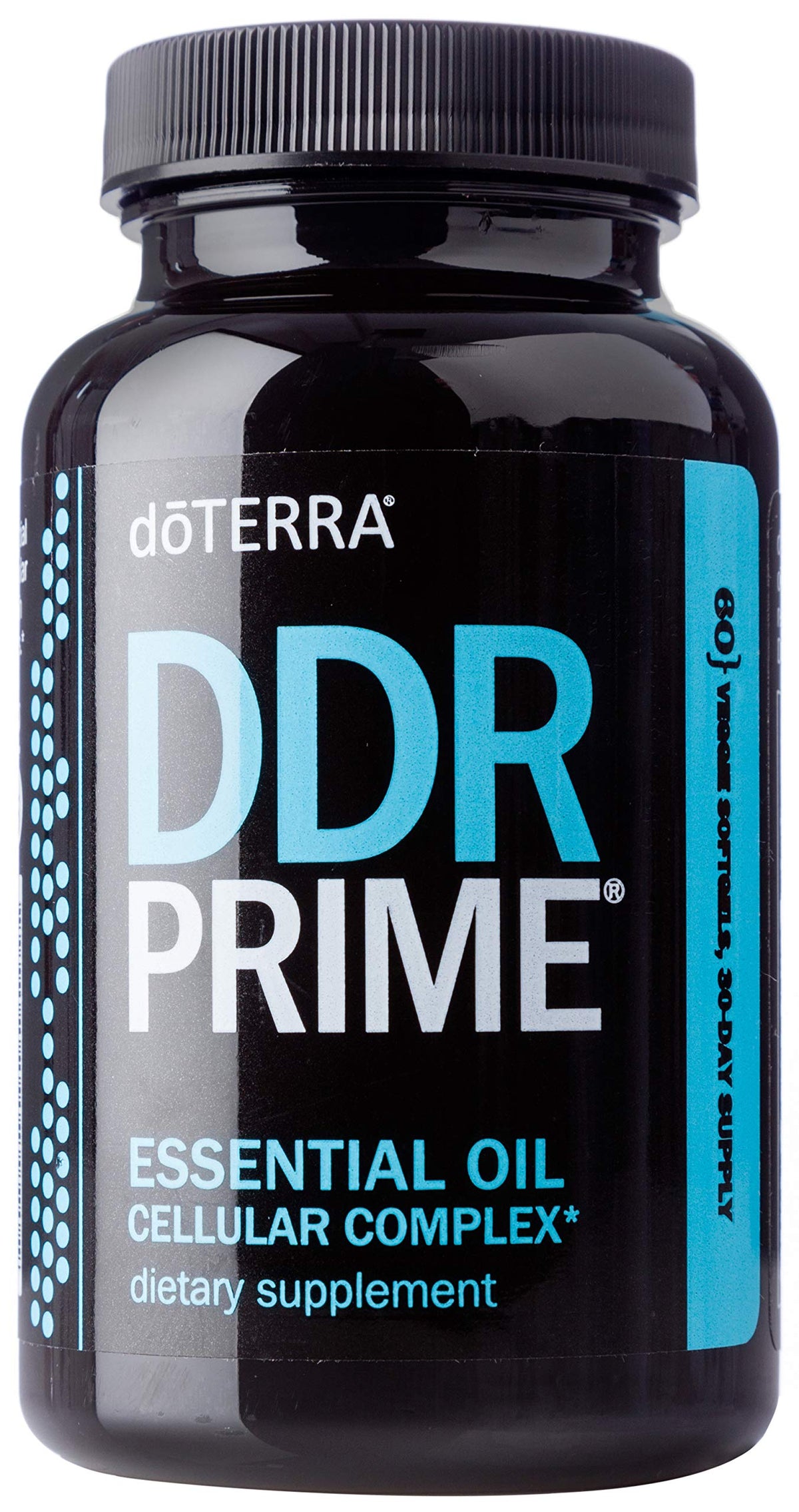 doTERRA DDR Prime, gélules molles et bouteille, soutien potentiel à la protection du corps.