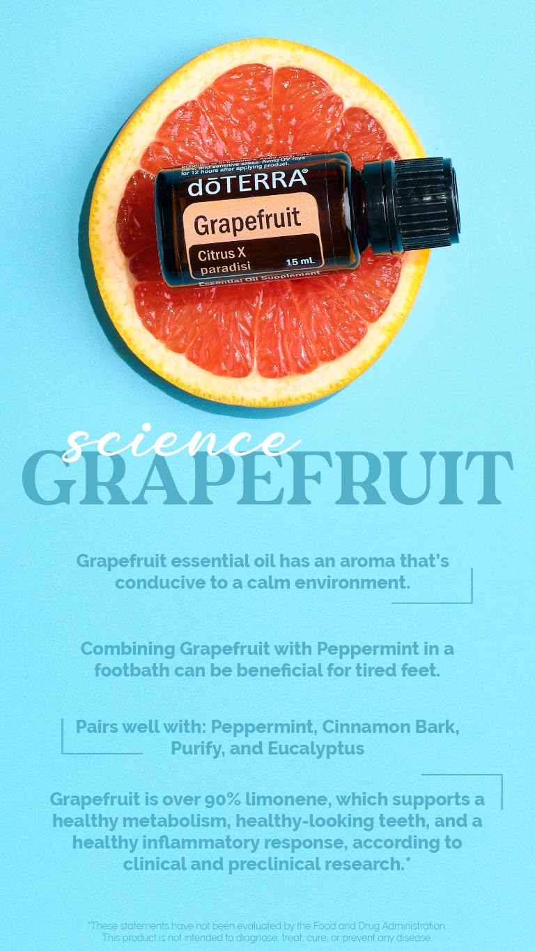 doTERRA Pamplemousse ensemble de deux bouteilles 15 ml, praticité.