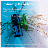 doTERRA Peace, ambiance zen, utile en diffusion ou application locale pour le calme.