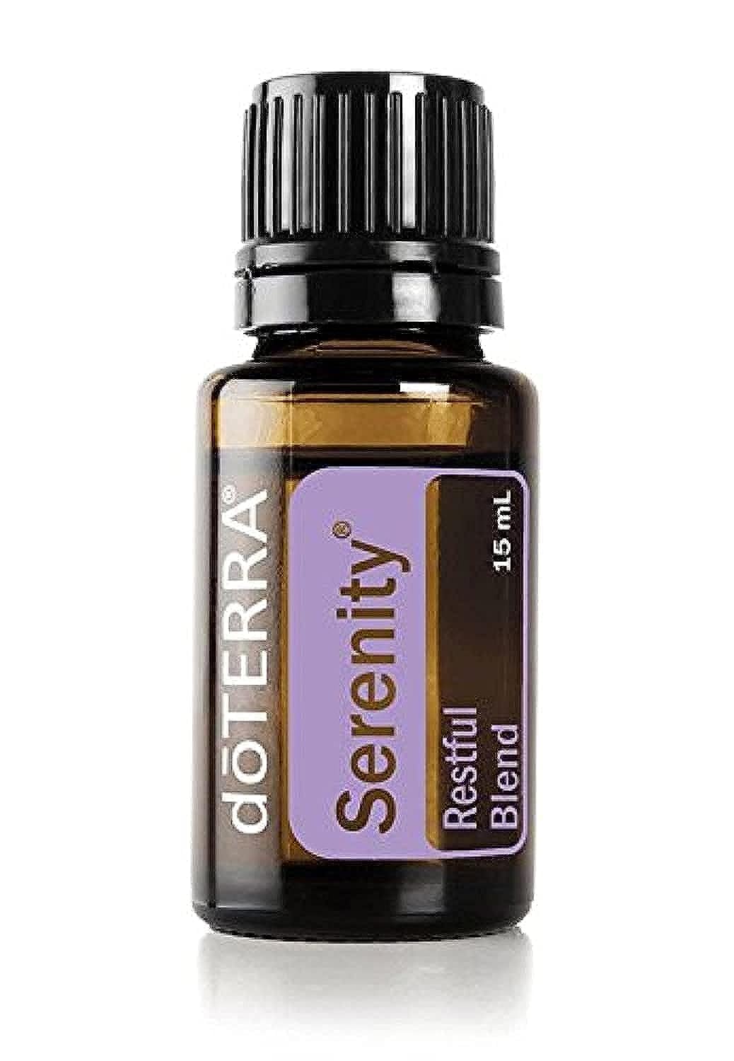 doTERRA Serenity, bouteille 15 ml, idéale pour inhalation rapide et détente.
