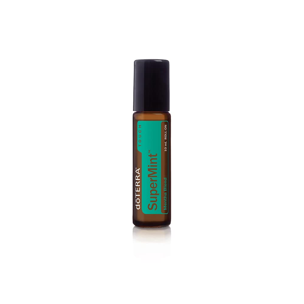doTERRA SuperMint Touch — bouteille rouleau pour application précise et rafraîchissante.