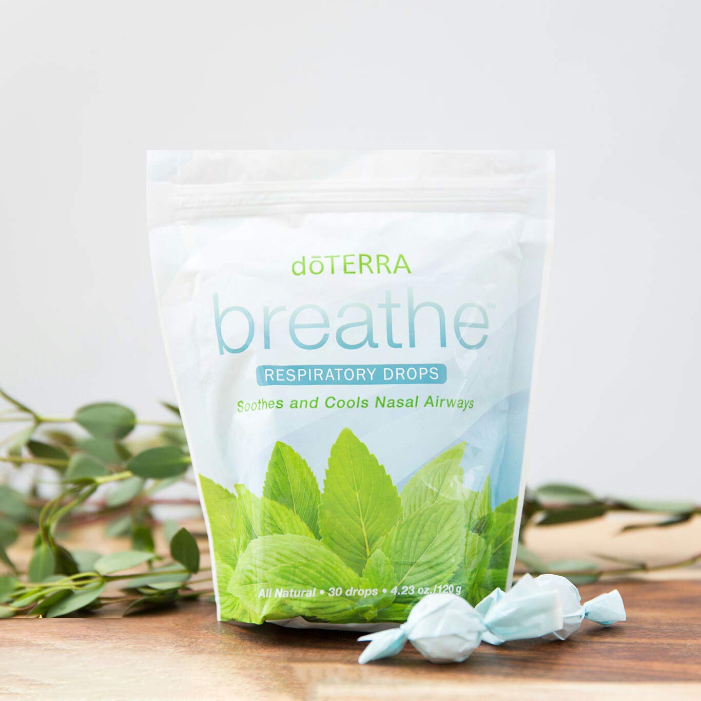 Emballage doTERRA Breathe: présentation soignée pour un usage quotidien.