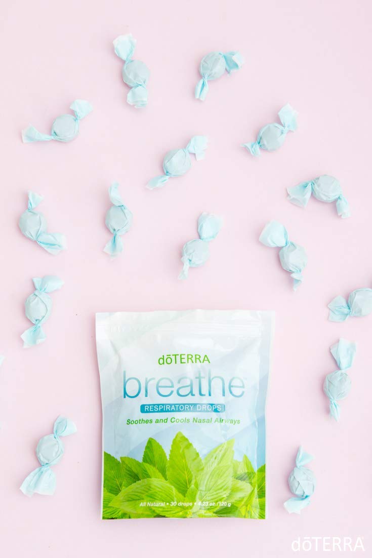 Ingrédients à base d'huiles essentielles CPTG pour l'aromathérapie doTERRA Breathe.