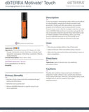 doTERRA Motivate Touch – Mélange yuzu et clémentine, regain d'énergie.