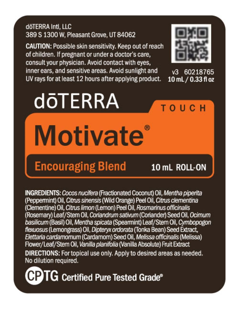 doTERRA Motivate Touch – Routine matinale facile avec motivation douce.