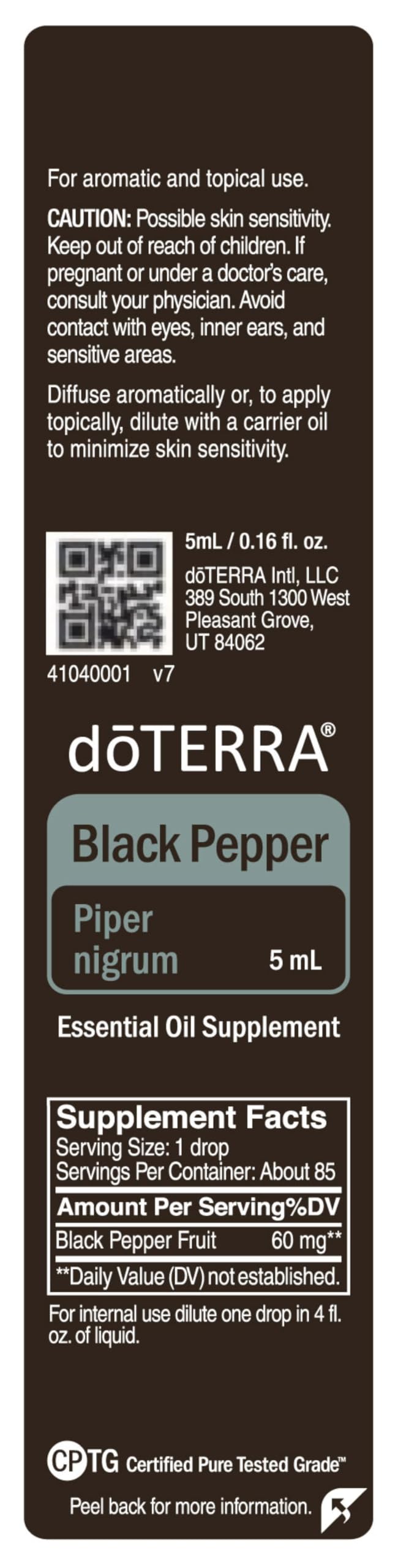 Arôme puissant doTERRA Poivre noir rehausse sauces et soupes