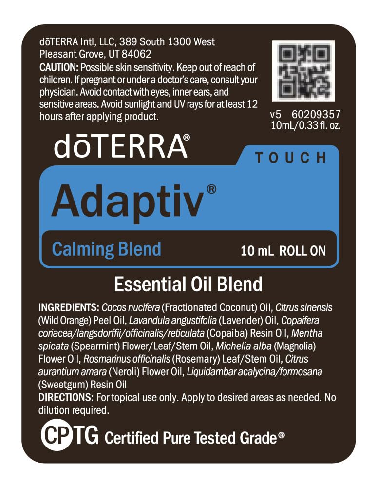 doTERRA Adaptiv Touch Boite-voyage pratique pour le voyage et les urgences emotionnelles.
