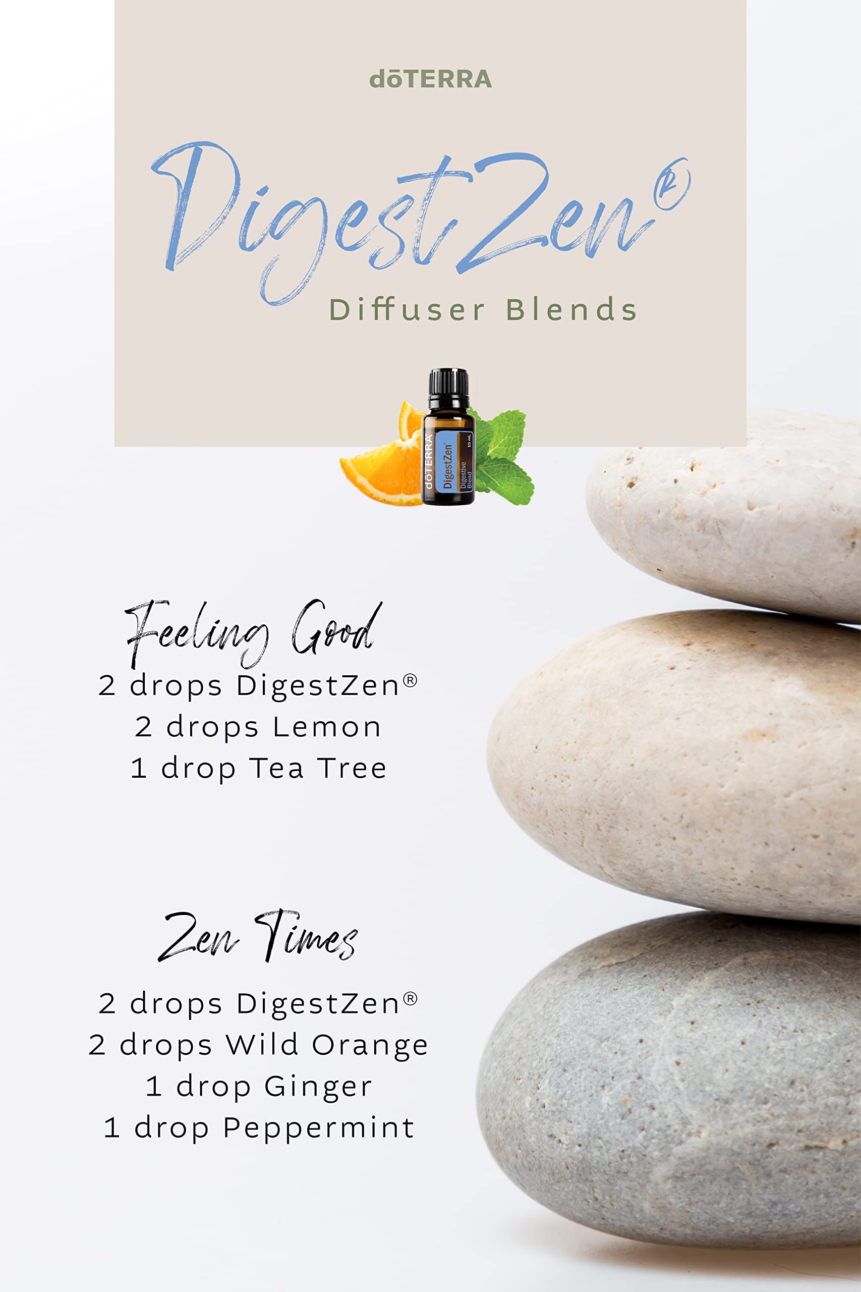 doTERRA DigestZen application diluée pour le confort digestif