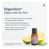 doTERRA DigestZen gouttes et pipette, application facile diluée