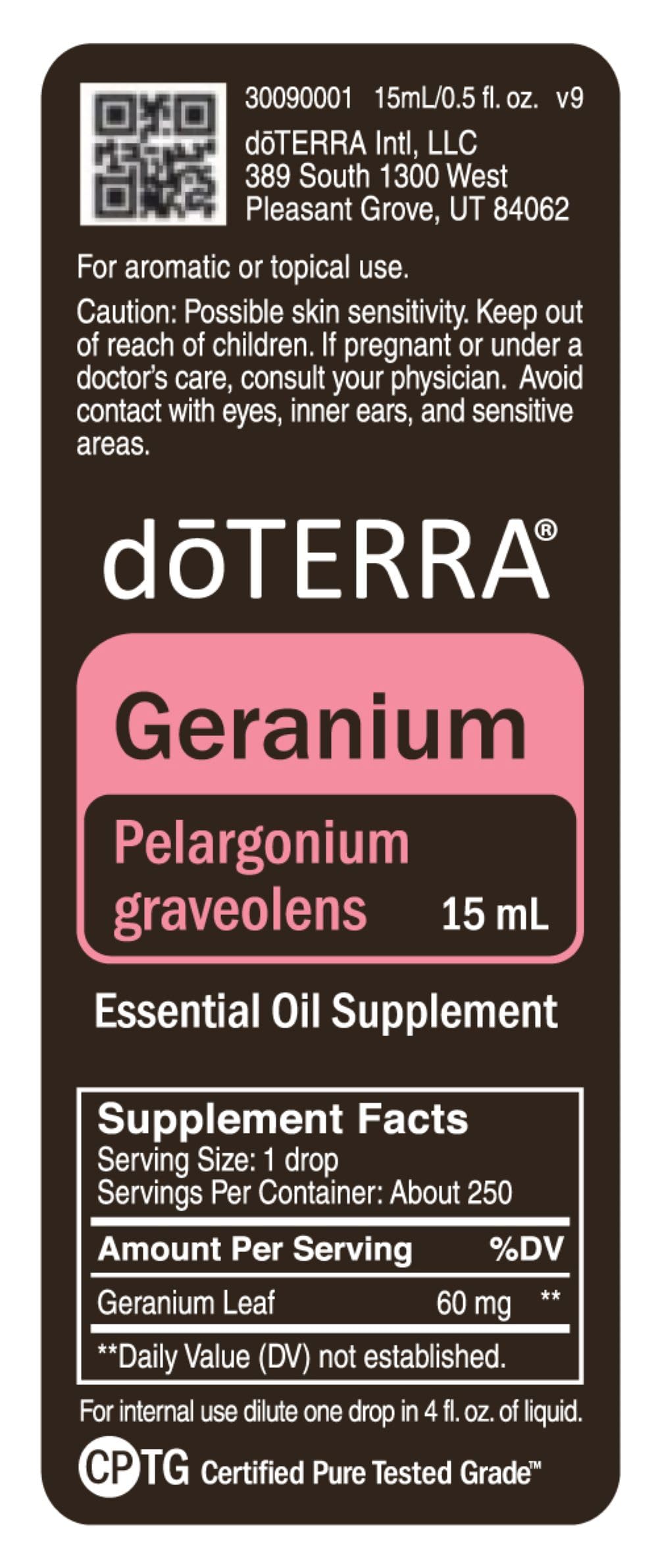 doTERRA Géranium soin cheveux brillance naturelle et douceur.