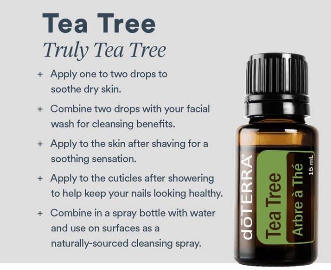 sur les ongles après la douche avec doTERRA Melaleuca pour des ongles sains