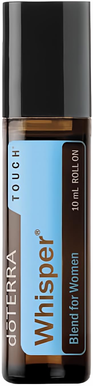 doTERRA Whisper Touch huile, flacon élégant, parfum personnalisé et chaleureux pour femmes, usage quotidien.