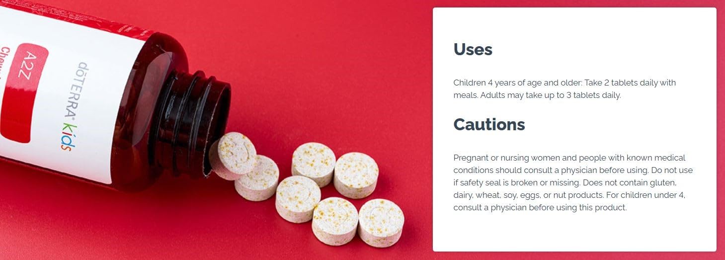 doTERRA a2z chewable boîte scellée, pratique à emporter