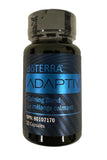 doTERRA Adaptiv, bouteille de gélules sur fond clair, calme et équilibre visé.
