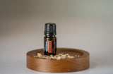 doTERRA Arborvitae gouttes versées dans vaporisateur, nettoyage léger et parfum frais